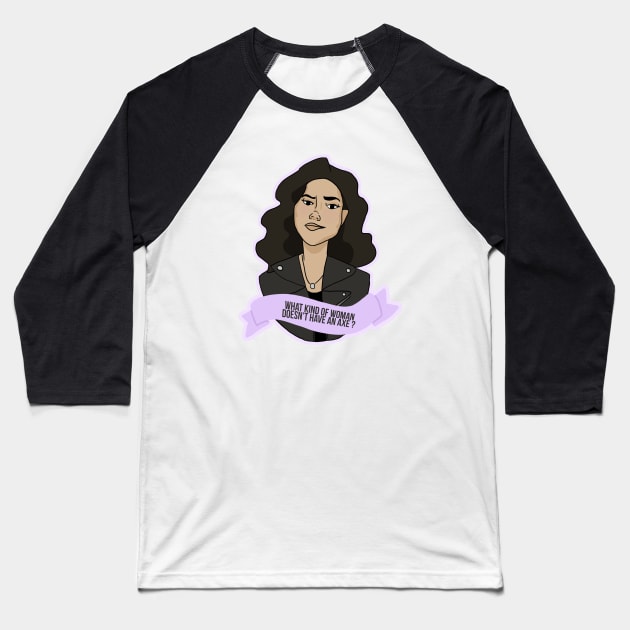 Rosa Diaz Baseball T-Shirt by lupeirwin_